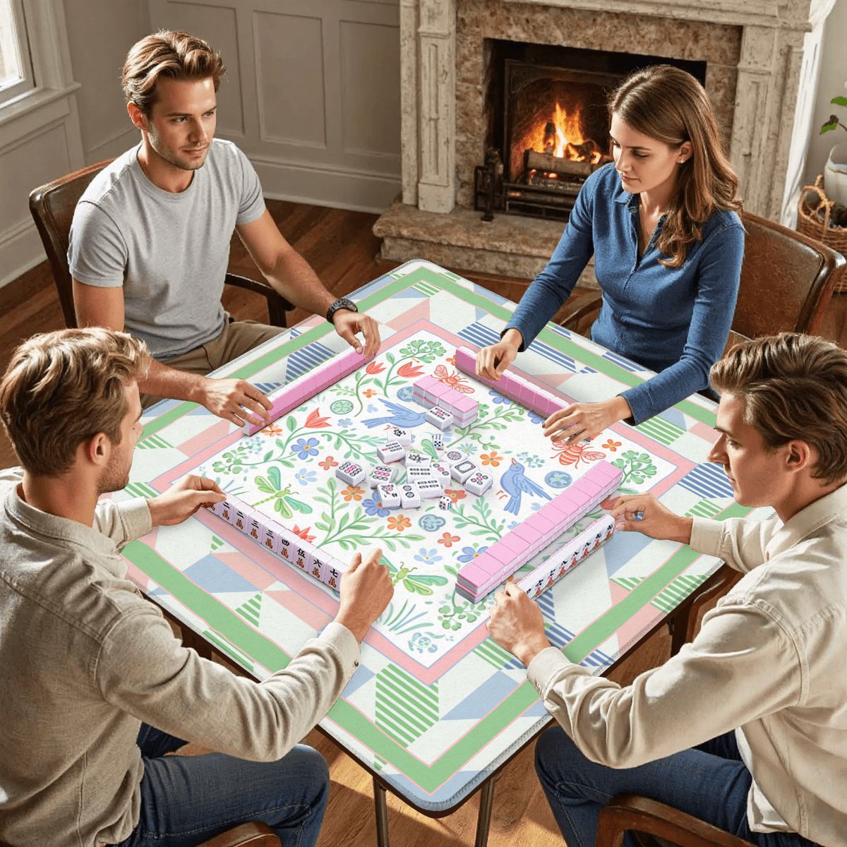 Secret Garden Of Eden Mahjong Mat