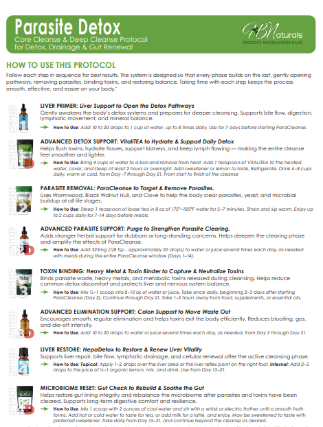 Deep Cleanse Wellness Kit - To Clear Parasites, Bind Toxins, and Improve Digestion